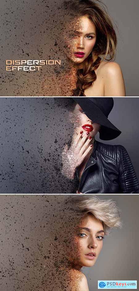 Dispersion Photo Effect with Dust Mockup 403657930