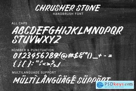 Chrusher Stone Font