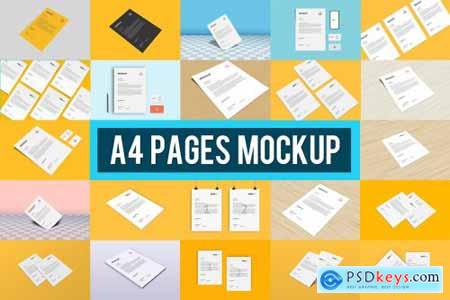 A4 Pages Mockup 5542531