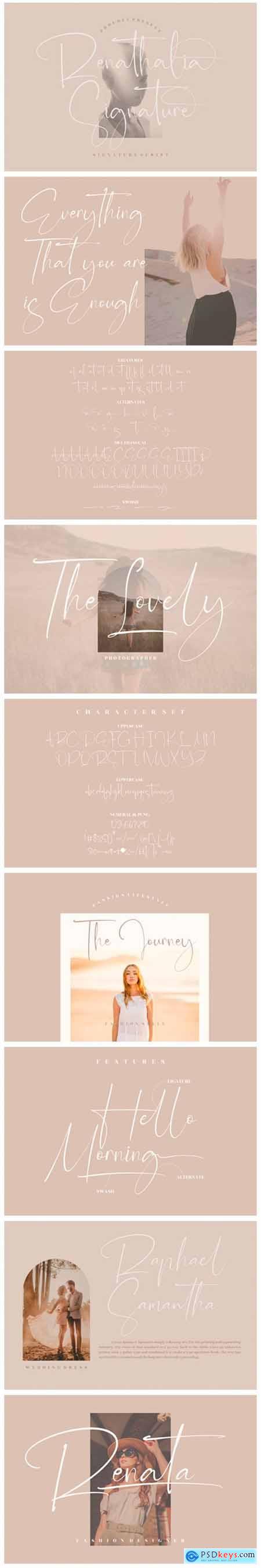 Renathalia Signature Font