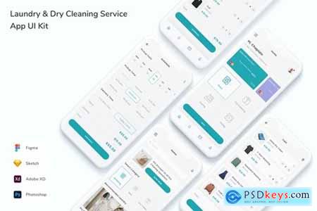 Laundry & Dry Cleaning Service App UI Kit