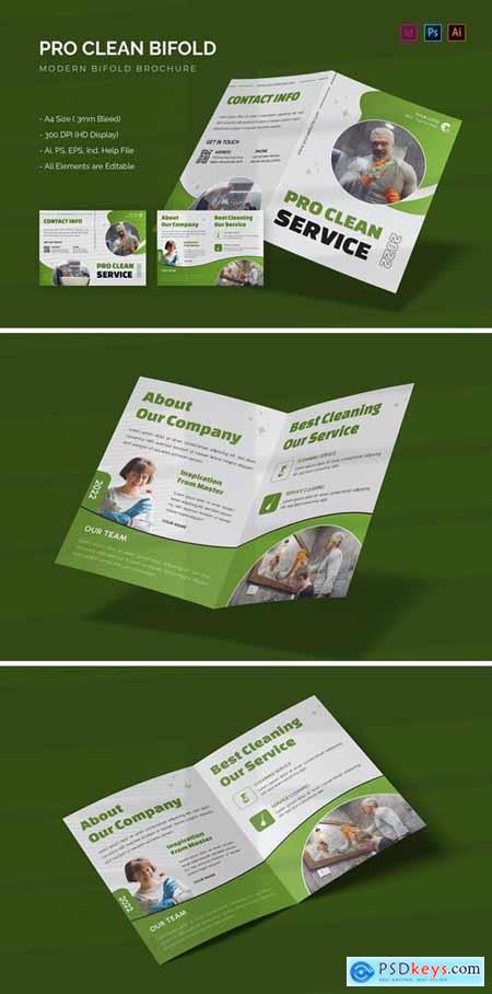 Pro Clean Service - Bifold Brochure