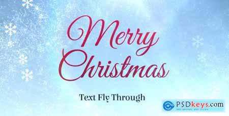 Merry Christmas Text Flythrough 13653560