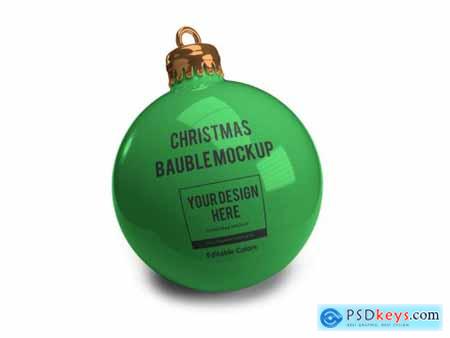 Christmas Bauble Ball Mockup Template Set