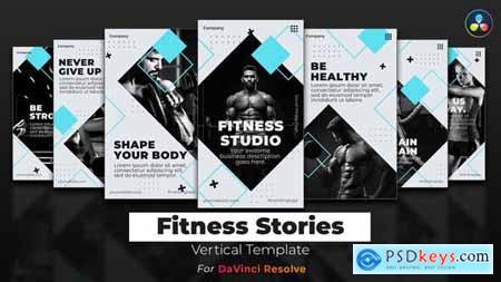 Fitness Stories DaVinci Resolve Template Vertical 34234876