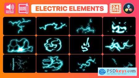 Hand Drawn Electric Elements Pack DaVinci Resolve 34340966