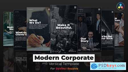 Modern Corporate DaVinci Resolve Template Vertical 34220694