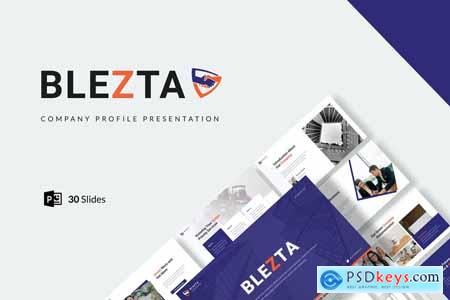 Blezta - Company Profile Presentation Powerpoint, Keynote and Google Slides Template