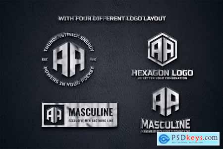 A (A-Z) Hexagon Monogram Logo Creator 7Q3MB2Z