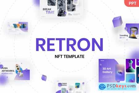 Retron NFT Modern PowerPoint Template XTNZR9C