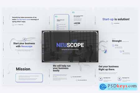 Neuscope Creative Startup PowerPoint Template Z8P4TEB
