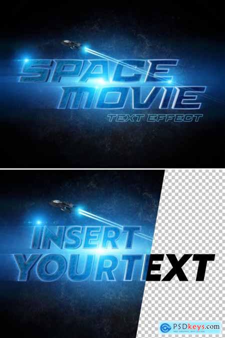 Scifi Movie Style 3D Text Effect Mockup