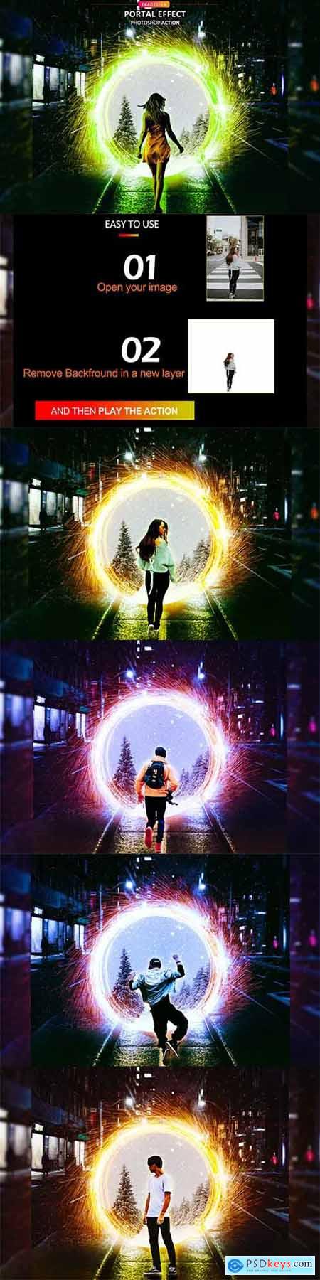 Portal Effect Photoshop Action 6461490