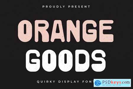 Orange Goods - Quirky Display Font
