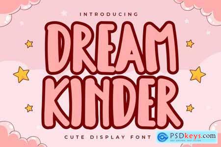 Dream Kinder - Cute Display Font