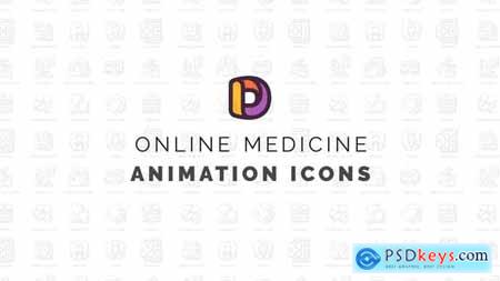 Online medicine - Animation Icons 34466200