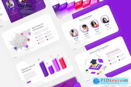 Kidcation Kids Education PowerPoint Template LDFZUMH