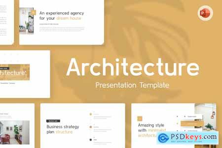 Architecture Minimalist PowerPoint Template HG49ELC