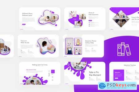 Kidcation Kids Education PowerPoint Template LDFZUMH