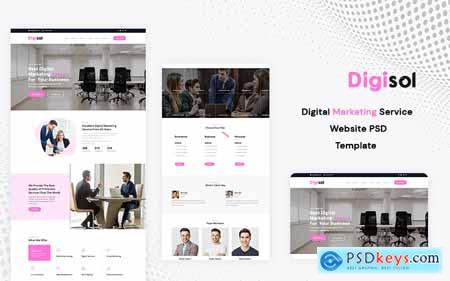 Digisol - Digital Marketing PSD Template o183680