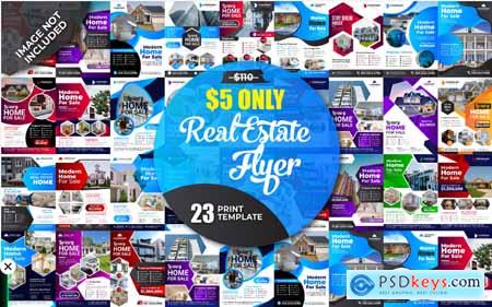 Real Estate Flyer Template Collection - Corporate Identity Template o77158