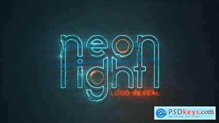 Grunge Neon Logo 25272519