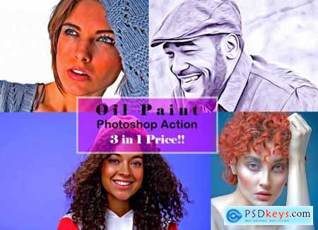 Oil Paint Photoshop Action 6602942
