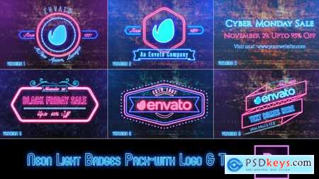 Neon Lights Badges Premiere Pro 34093951
