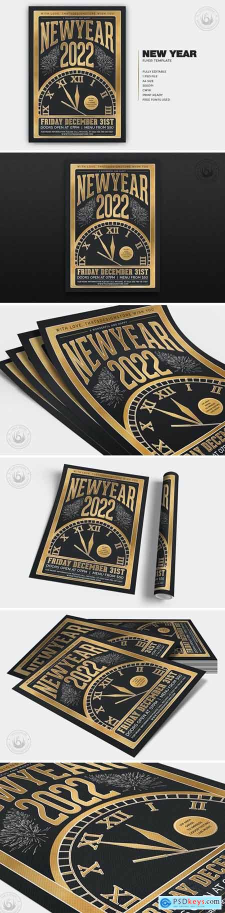 New Year Flyer Template V12