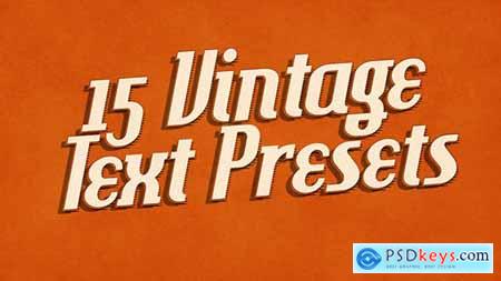 15 Vintage Retro Text Presets 9472590