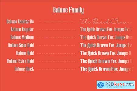 Balune Family Font