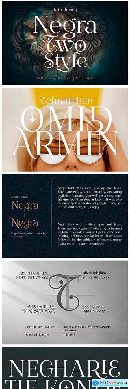 Negra - Two Style Font 6586190