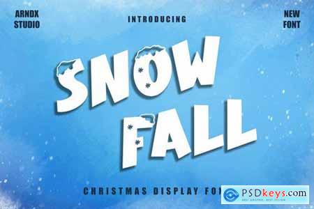 Snow Fall - Christmas Display Font