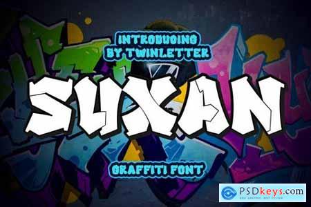 SUXAN - Display Graffiti Style Font