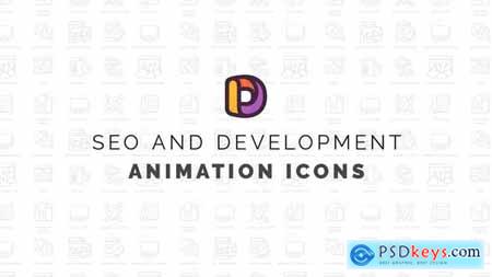 Seo & Development - Animation Icons 34567877