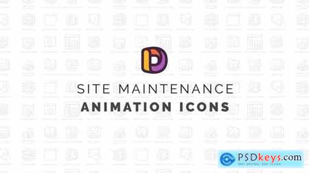 Site maintenance - Animation Icons 34567956
