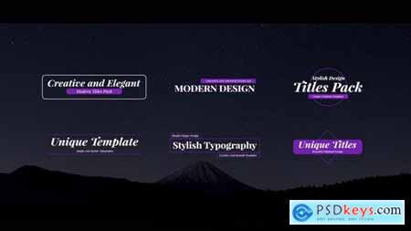 Unique Titles Pack For FCPX 34480208