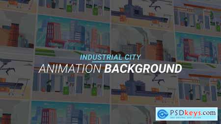 Industrial city - Animation background 34060940
