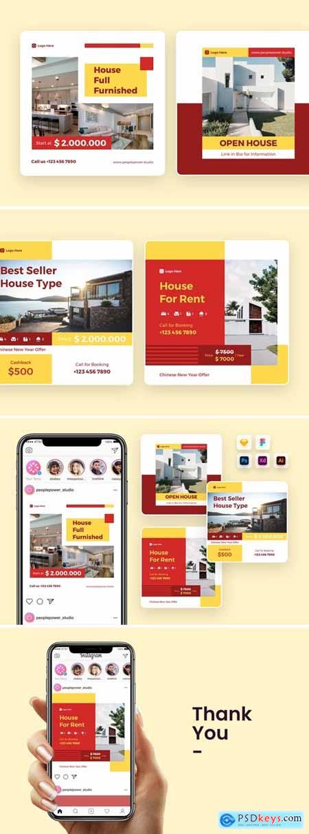 Chinese New Year Real Estate Promo Instagram Post