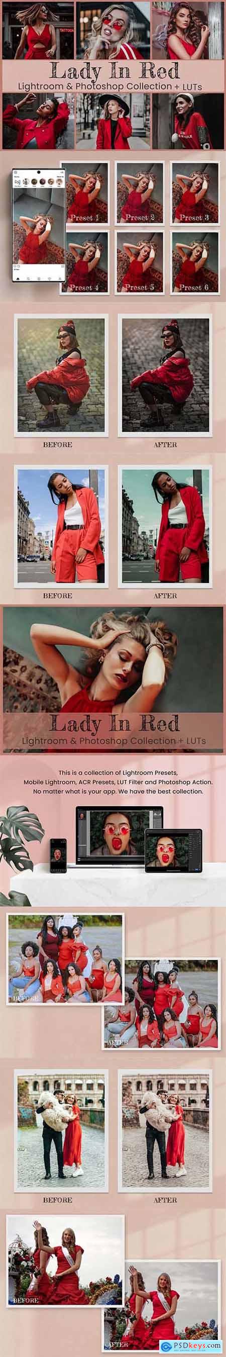 Lady In Red Lightroom Photoshop LUTs 6633132
