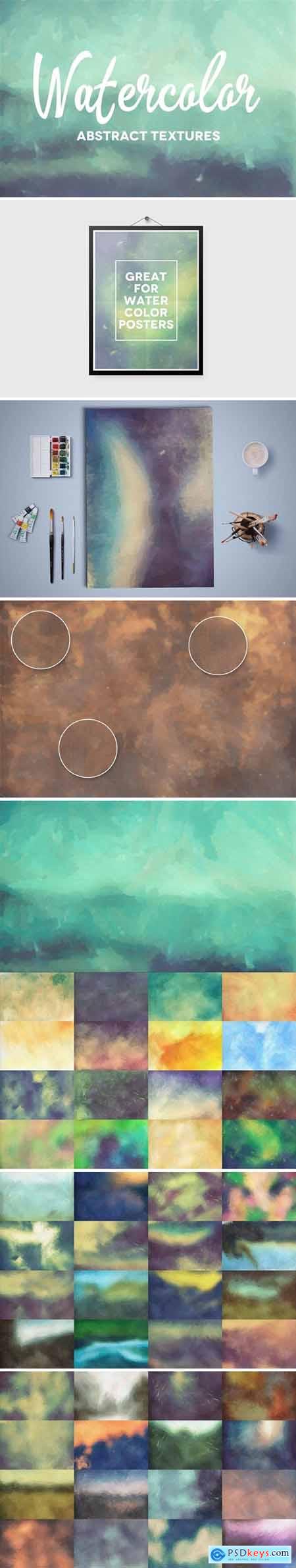 50 Abstract Watercolor Textures