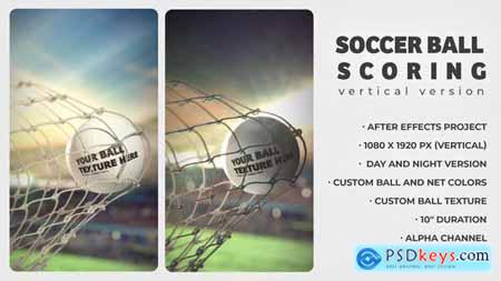Soccer Ball Scoring Logo Reveal Intro Opener Vertical 34615444