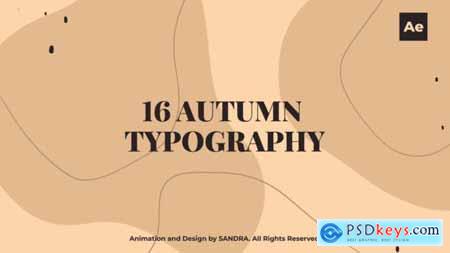 Autumn Typography 34525489