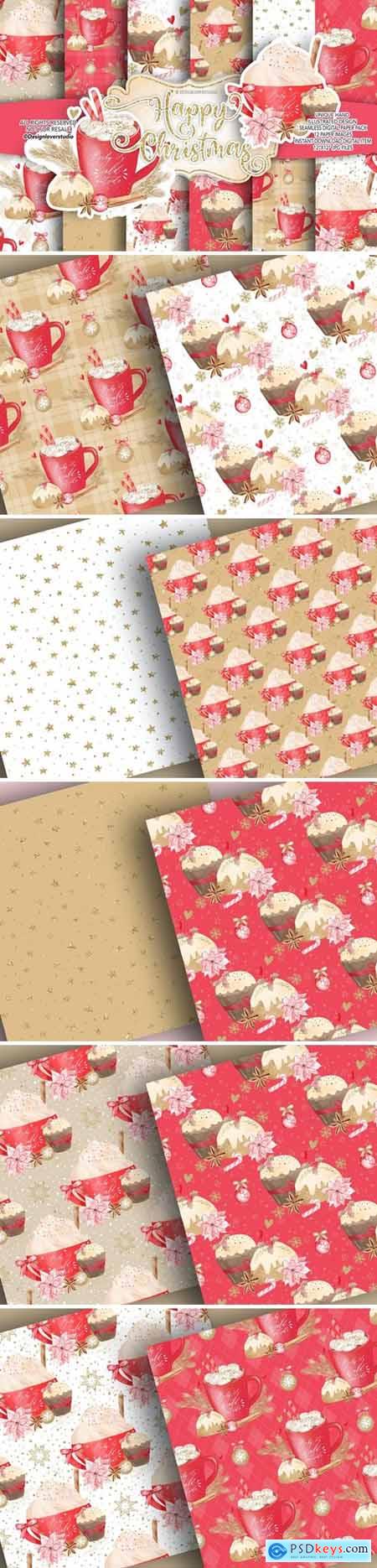 Baby its cold outside digital paper pack