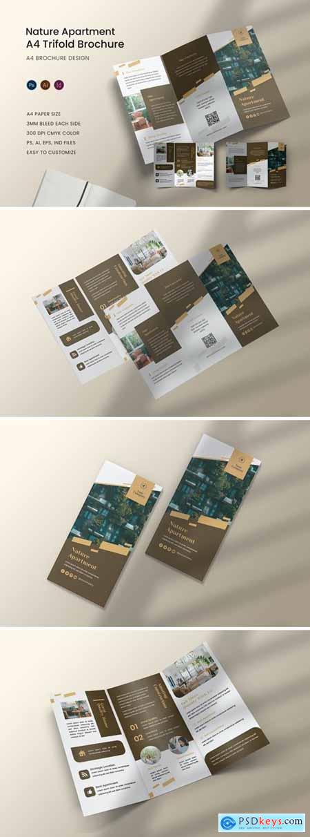 Nature Apartment Trifold Brochure