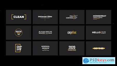 Clean Titles - After Effects 34659313
