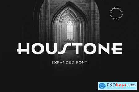 Houstone - expanded extended Art Deco Font