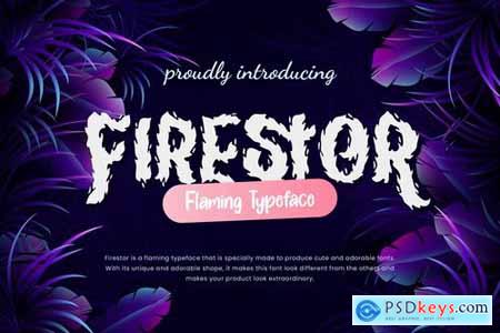Firestor Flaming Business Font