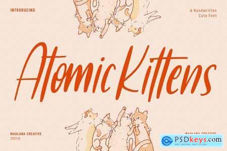 Atomic Kittens Handwritten Cute Font