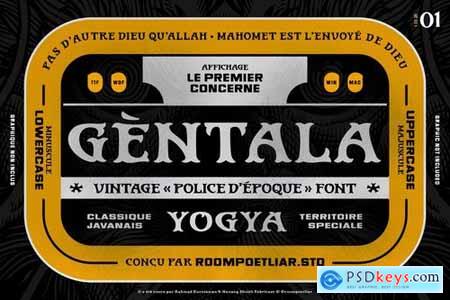 Gentala Vintage Font